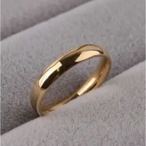 Unisex Gold Band Ring